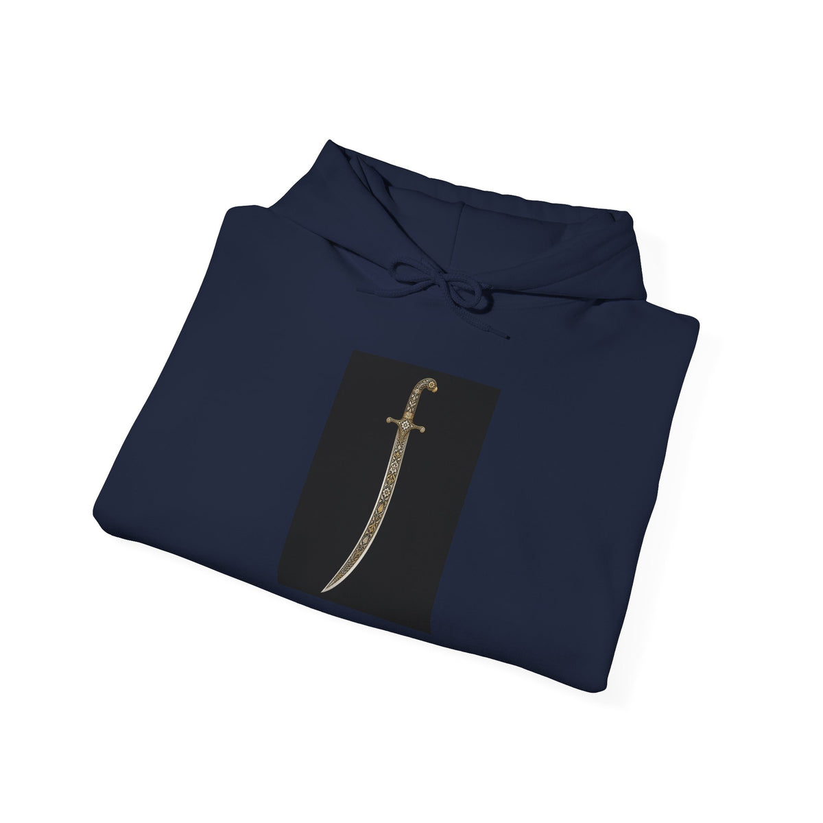 Dagger Graphic Hoodie — Minimalist Sword Illustration Pullover