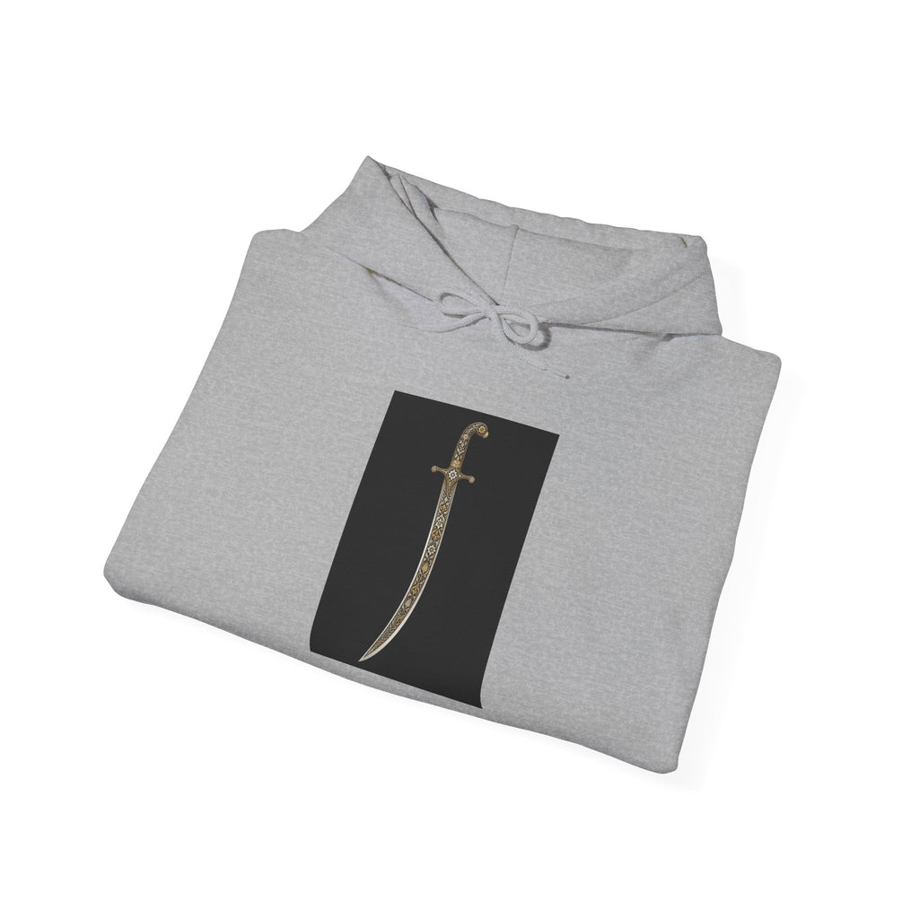 Dagger Graphic Hoodie — Minimalist Sword Illustration Pullover