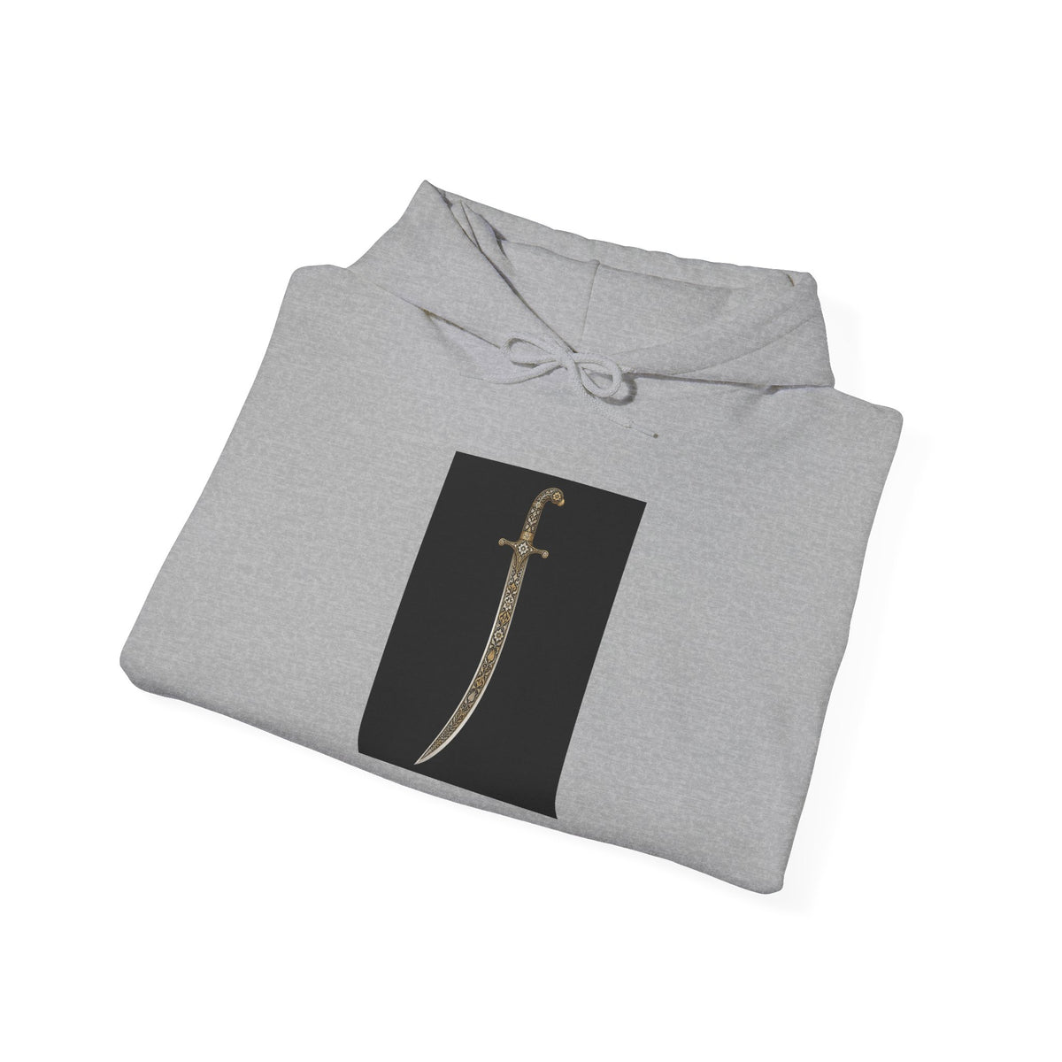Dagger Graphic Hoodie — Minimalist Sword Illustration Pullover