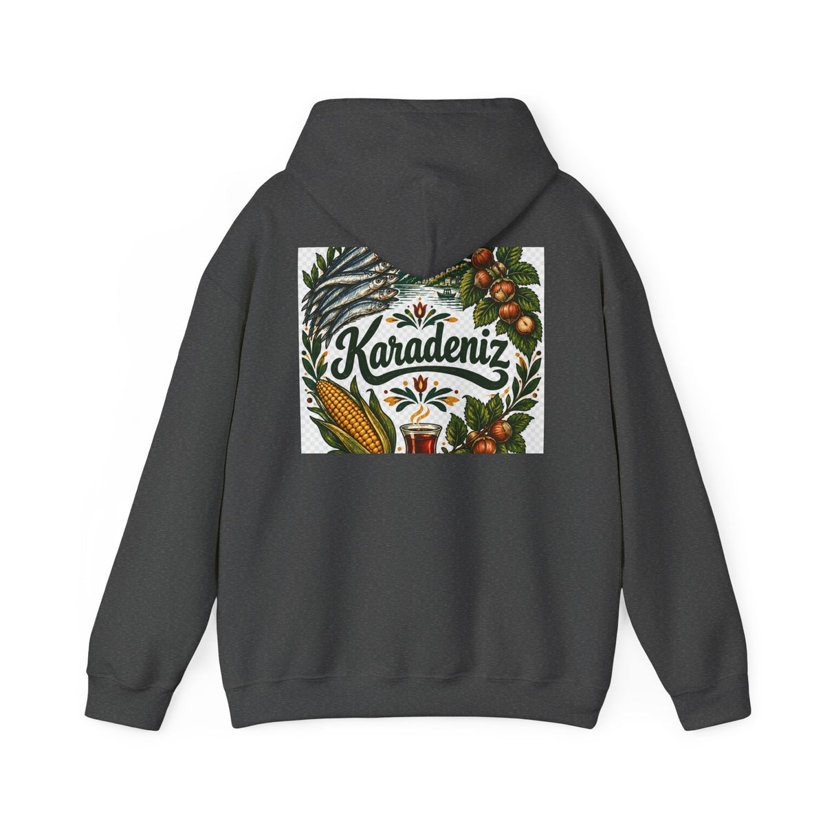 Trabzon Karadeniz Hoodie – "Karadeniz'in Kalbi" Turkish Black Sea Sweatshirt