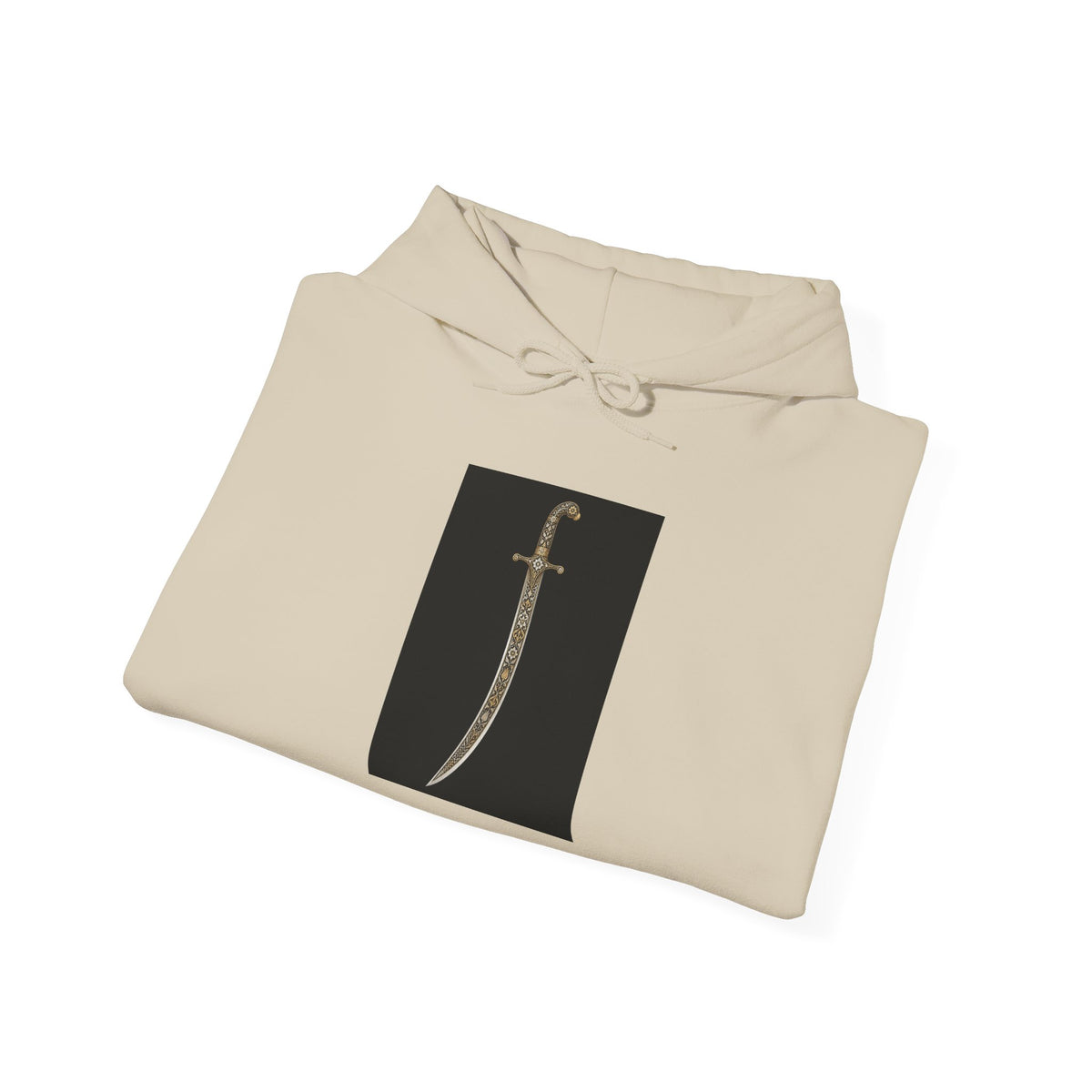 Dagger Graphic Hoodie — Minimalist Sword Illustration Pullover