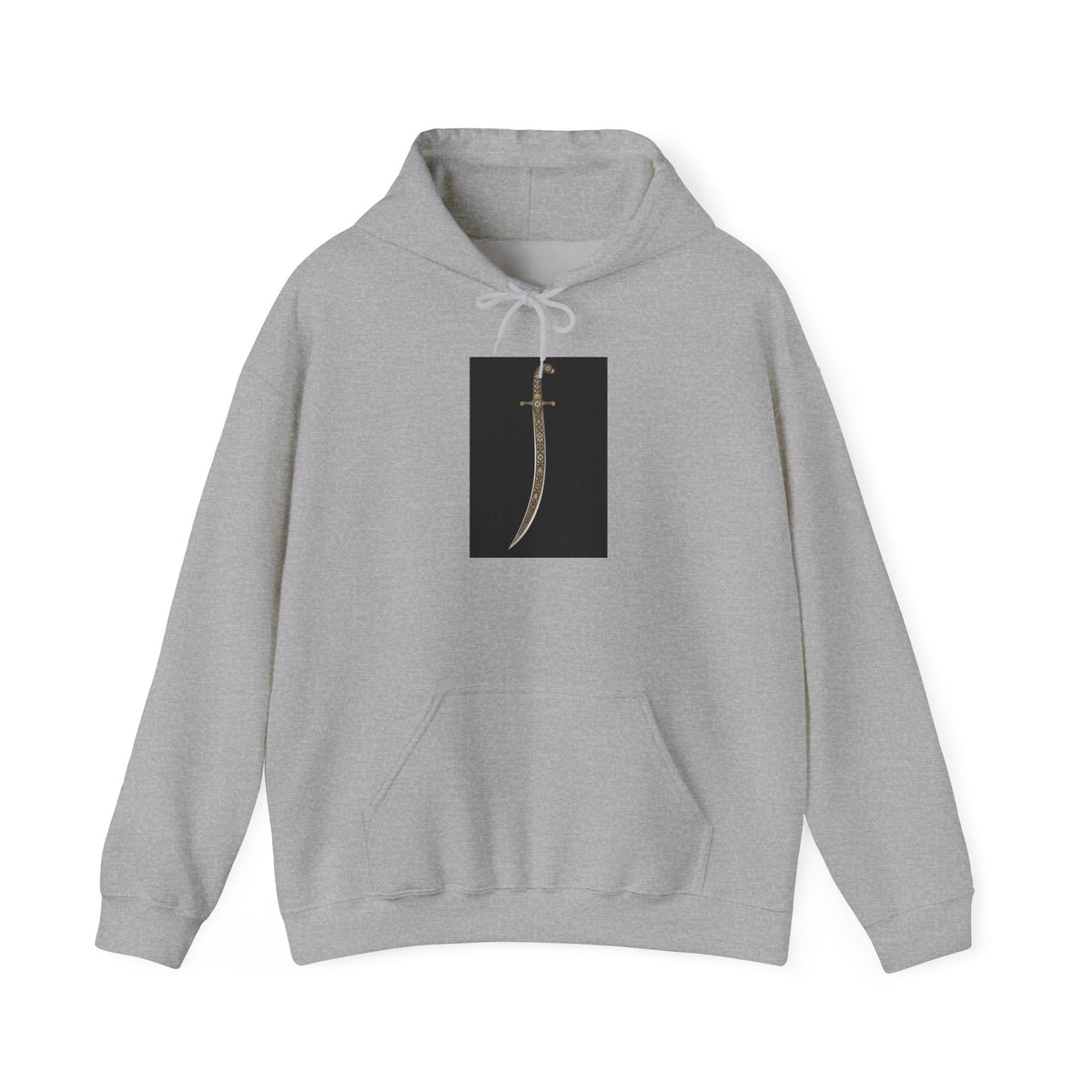 Dagger Graphic Hoodie — Minimalist Sword Illustration Pullover