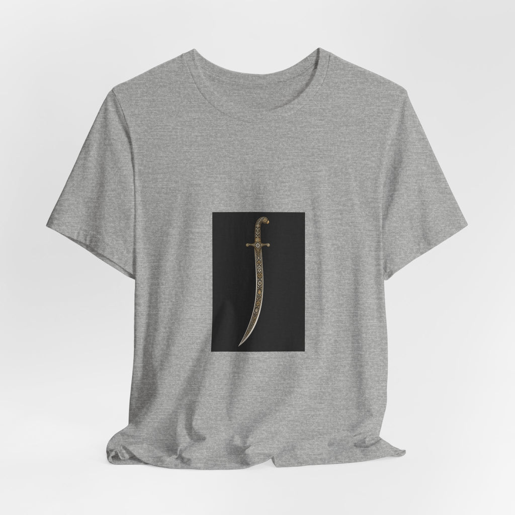 Knife Graphic Tee — Curved Dagger Illustration T-Shirt