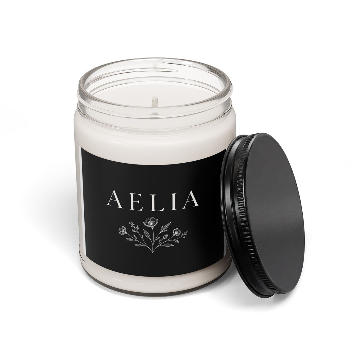 Aelia Scented Soy Candle — 9oz Luxury Floral Jar