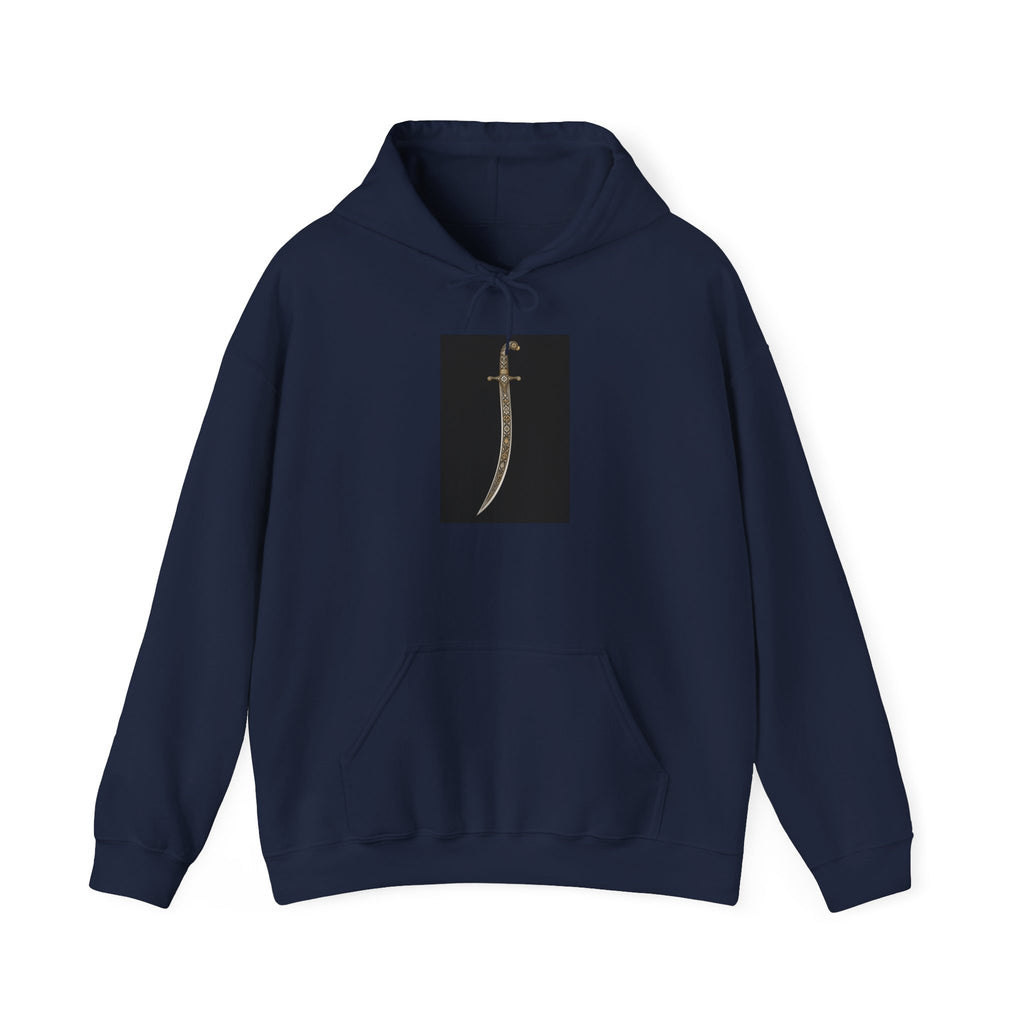 Dagger Graphic Hoodie — Minimalist Sword Illustration Pullover