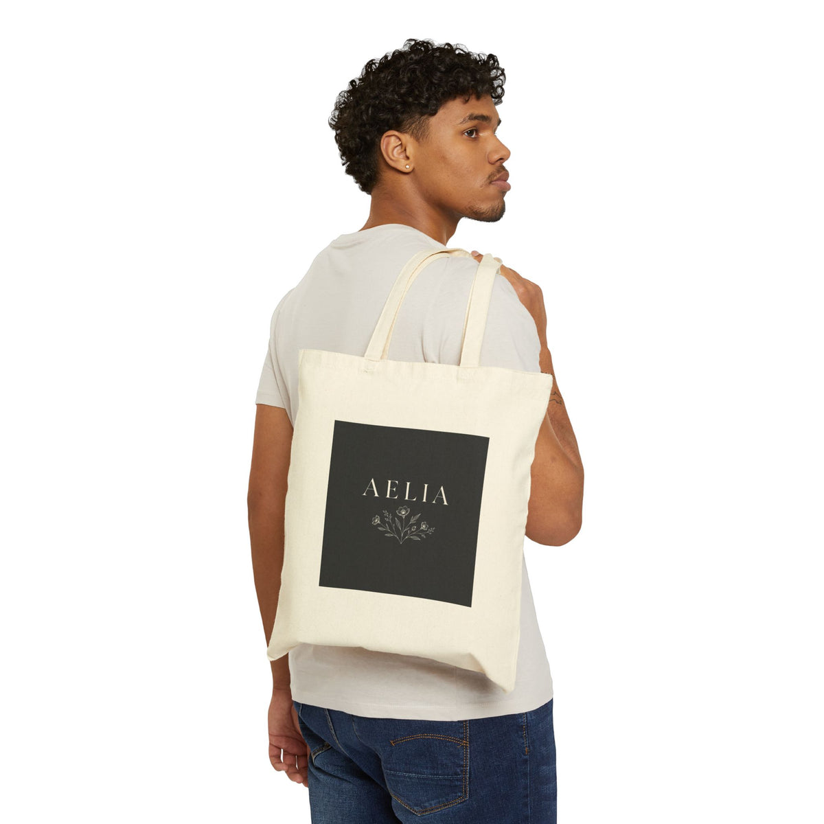 AELIA Botanical Canvas Tote