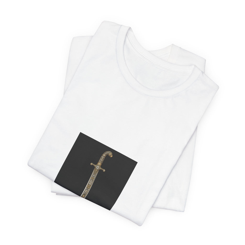 Knife Graphic Tee — Curved Dagger Illustration T-Shirt