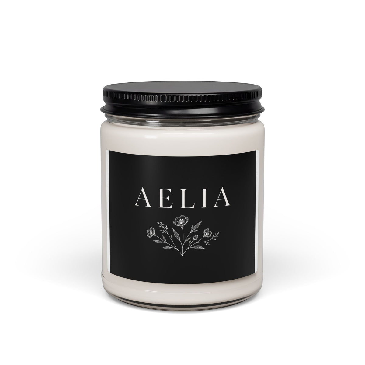 Aelia Scented Soy Candle — 9oz Luxury Floral Jar