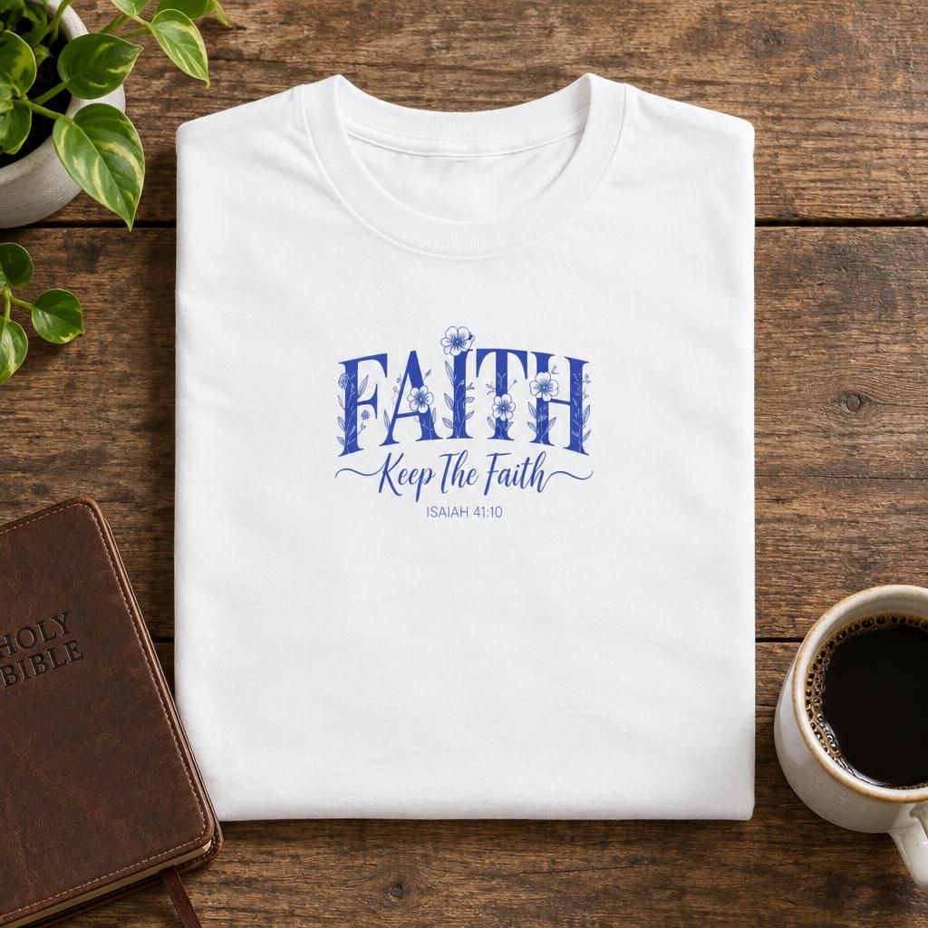 Wildflower Faith Isaiah 41:10 - Christian Faith T-Shirt