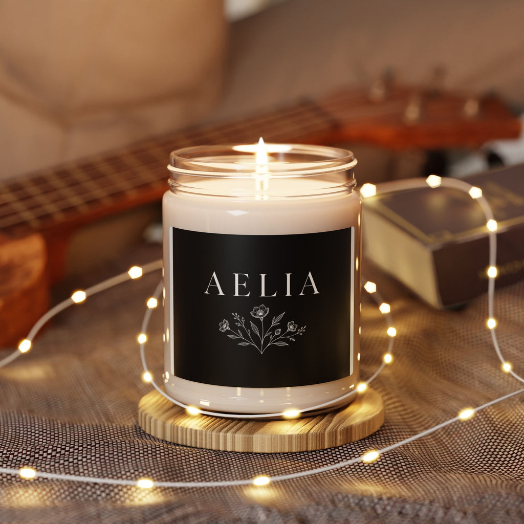Aelia Scented Soy Candle — 9oz Luxury Floral Jar