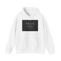 Aelia Floral Logo Hoodie — Minimal Monochrome Name Sweatshirt