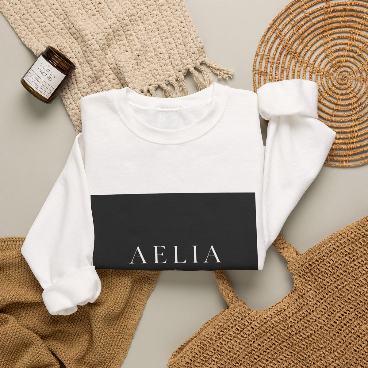 Aelia Floral Logo Sweatshirt
