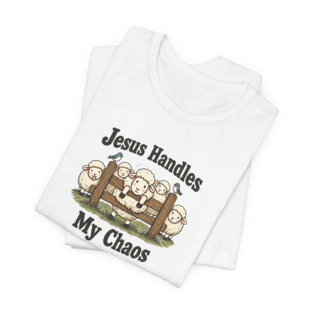 Jesus Handles My Chaos Sheep Tee
