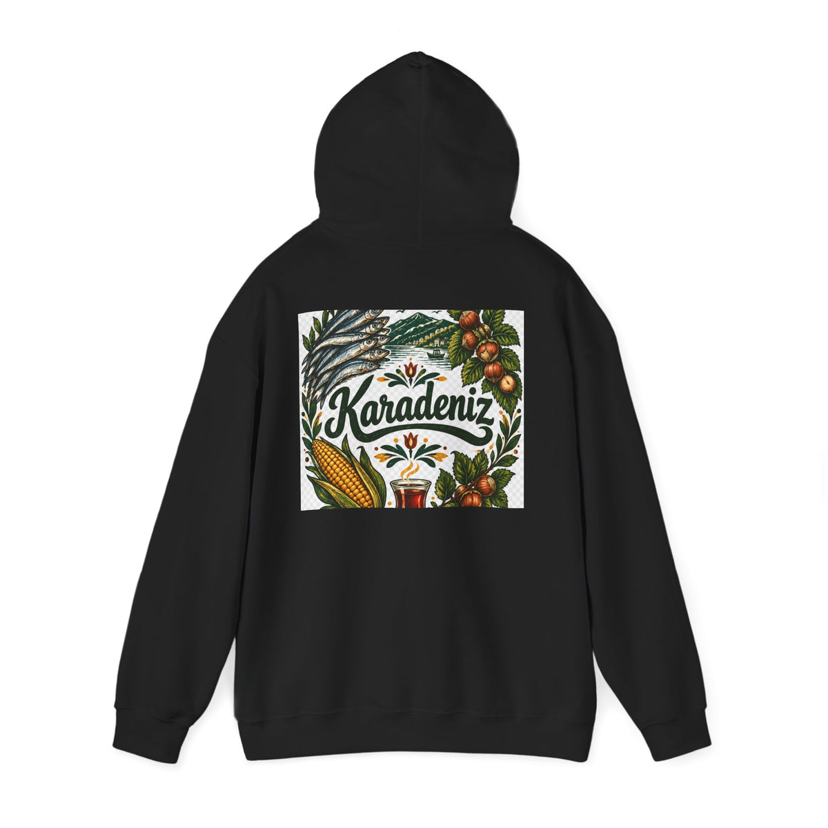 Trabzon Karadeniz Hoodie – "Karadeniz'in Kalbi" Turkish Black Sea Sweatshirt