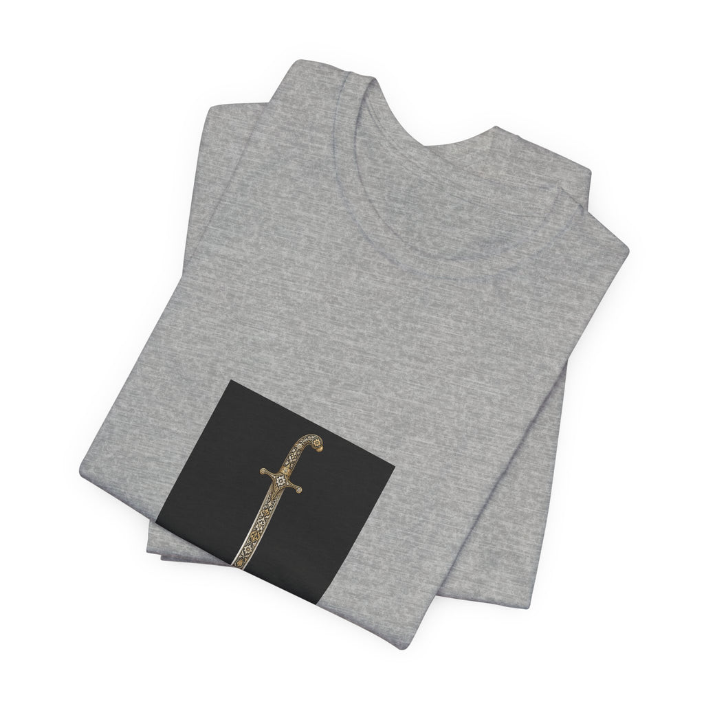 Knife Graphic Tee — Curved Dagger Illustration T-Shirt