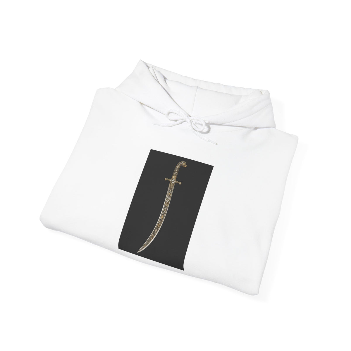 Dagger Graphic Hoodie — Minimalist Sword Illustration Pullover