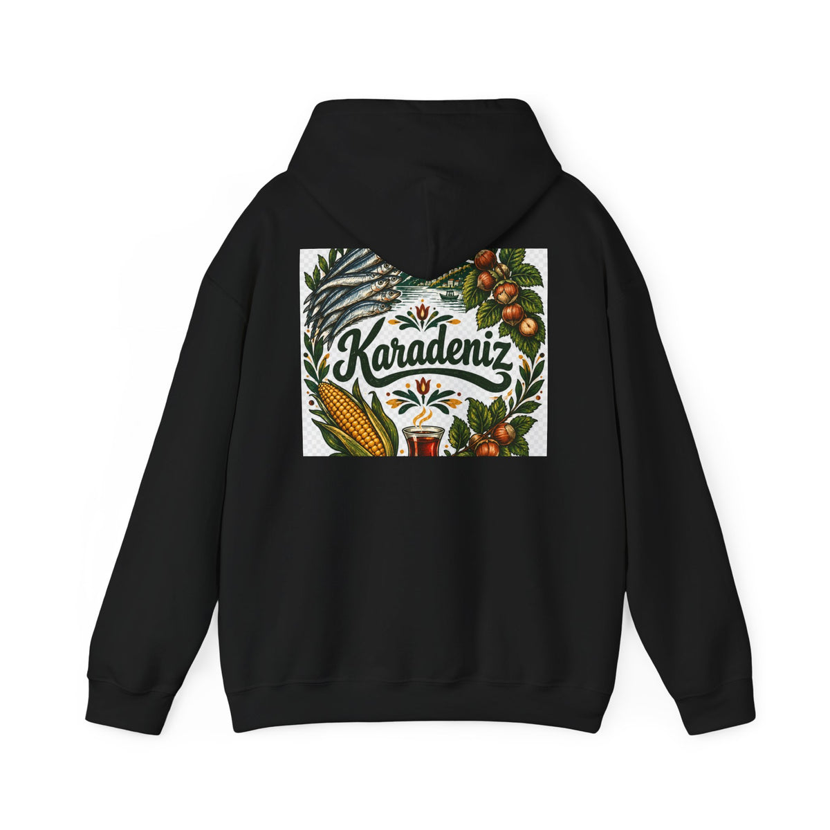 Trabzon Karadeniz Hoodie – "Karadeniz'in Kalbi" Turkish Black Sea Sweatshirt